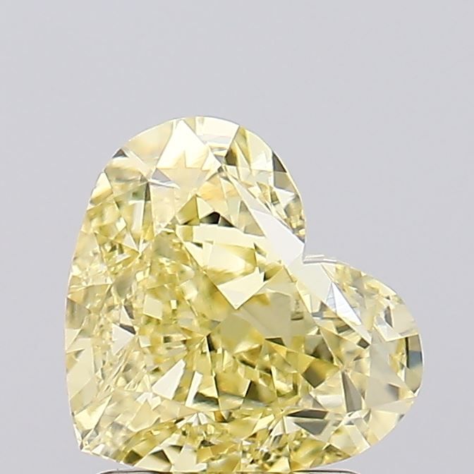 Heart Fancy Intense Yellow Lab-grown Diamond 2.06ct VVS2 loose diamond