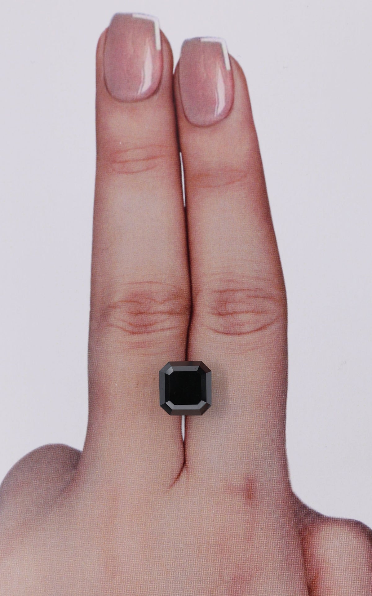 Square Emerald Black Natural Diamond 4.18ct loose diamond