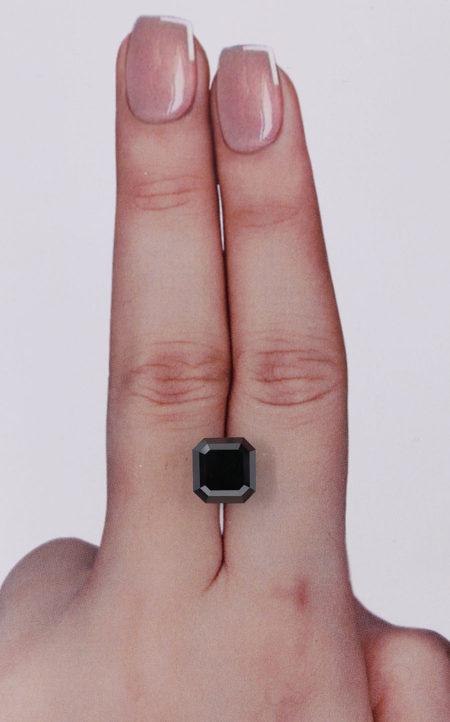 Square Emerald Black Natural Diamond 4.18ct loose diamond