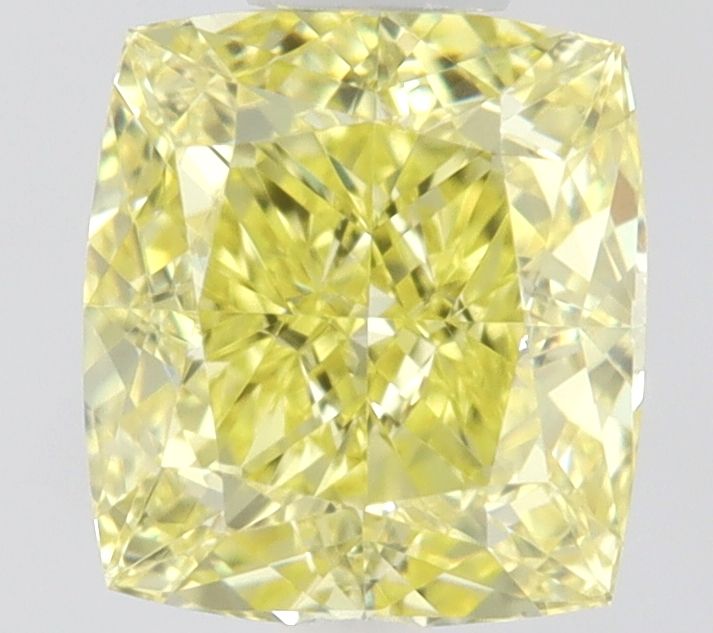 Cushion Fancy Intense Yellow Natural Diamond 0.45ct VVS2 loose diamond