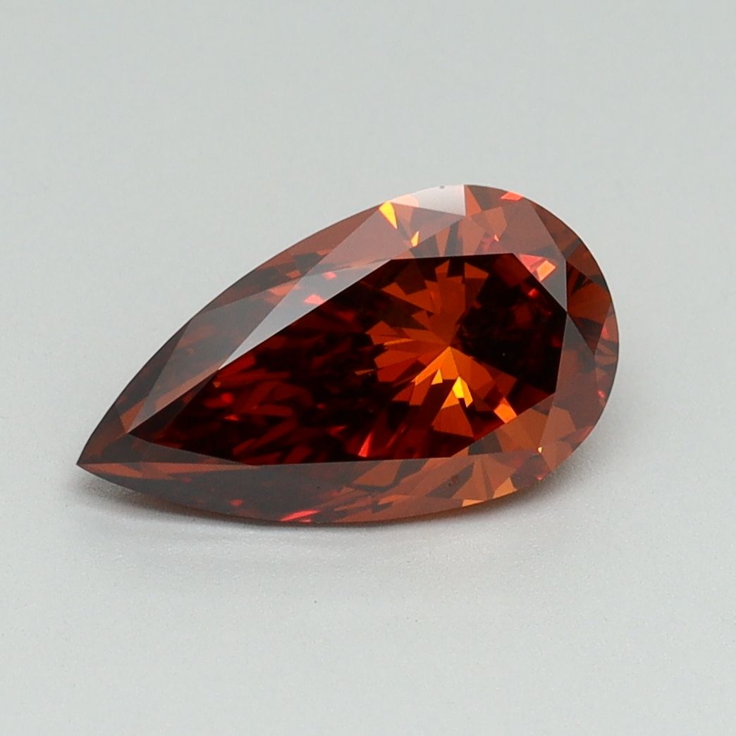 Pear Fancy Deep Orange Lab-grown Diamond 1.58ct VVS2 loose diamond