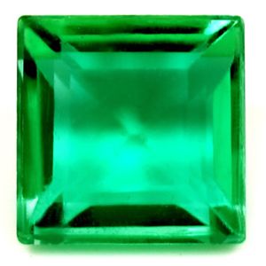 Square Green Emerald 0.84ct loose gemstone