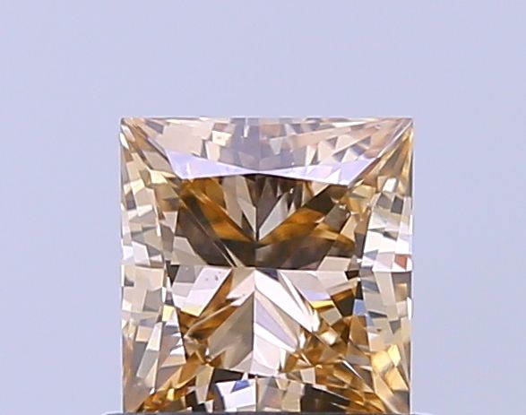 Princess Light Brown Natural Diamond 1ct VS1 loose diamond