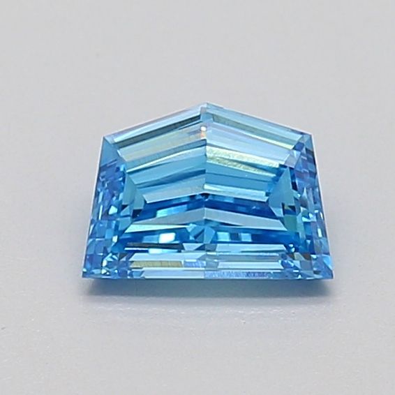 Pentagonal Fancy Vivid Blue Lab-grown Diamond 0.54ct VS1 loose diamond