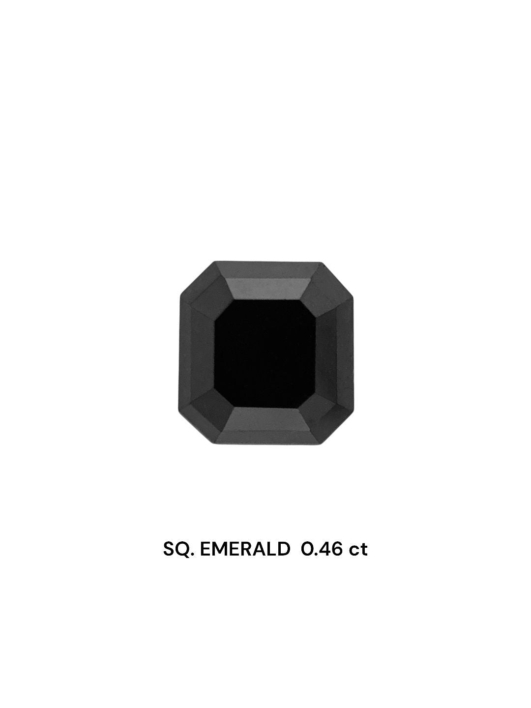 Square Emerald Fancy Black Natural Diamond 0.46ct VVS2 loose diamond
