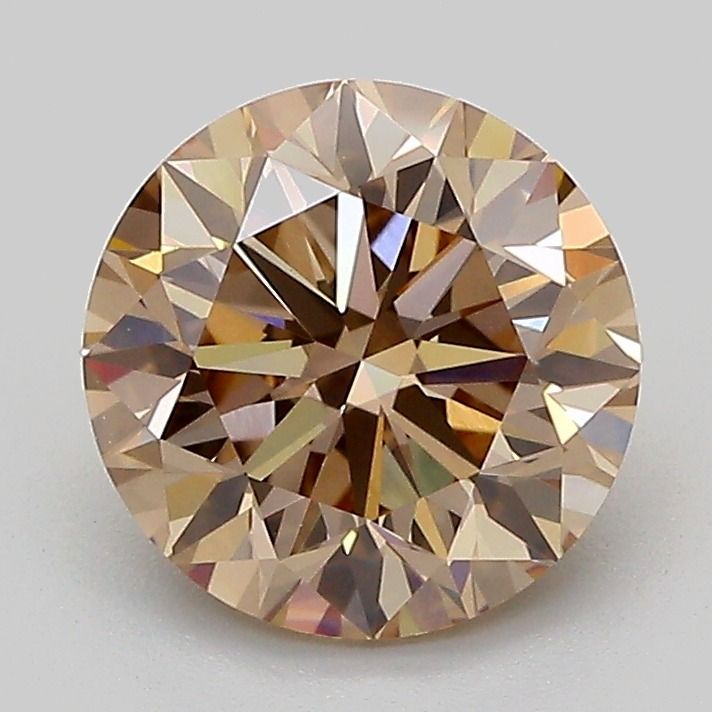 Round Fancy Light Brown Lab-grown Diamond 2.01ct VVS2 loose diamond