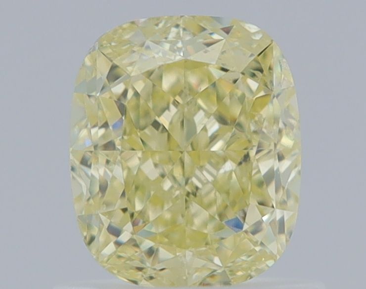 Cushion Fancy Light Yellow Natural Diamond 1.01ct SI1 loose diamond