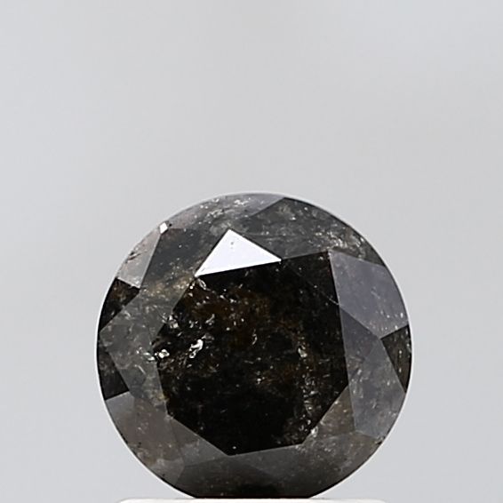 Round Salt And Pepper Natural Diamond 1.39ct VVS2 loose diamond