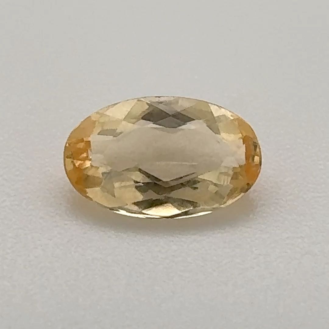 Oval Yellow Topaz 0.79ct loose gemstone