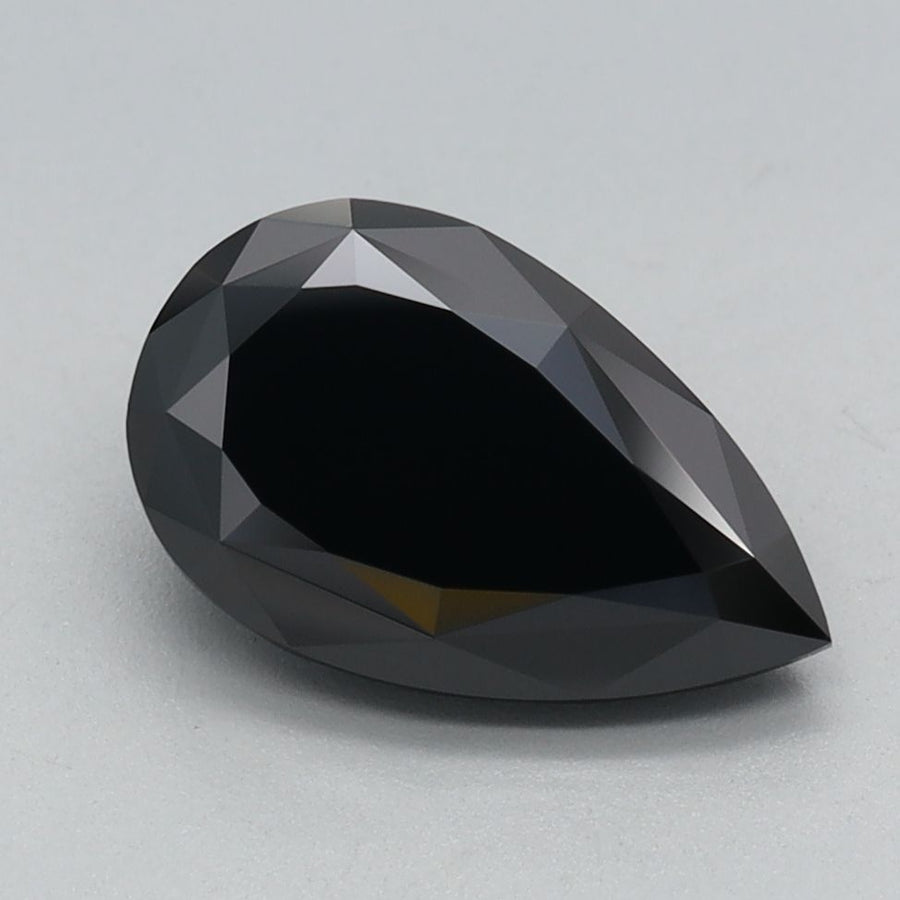 Pear Fancy Black Lab-grown Diamond 1.57ct loose diamond