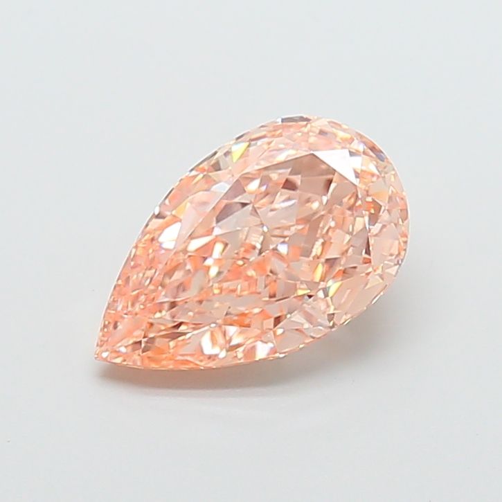 Pear Fancy Brownish Orange Lab-grown Diamond 3.6ct VVS2 loose diamond