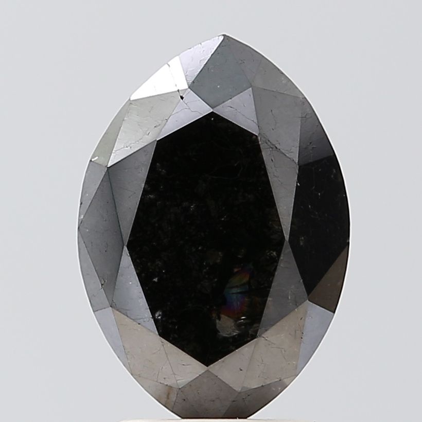 Marquise Black Natural Diamond 3.31ct VVS2 loose diamond