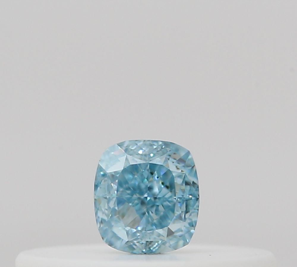Cushion Fancy Intense Green Blue Natural Diamond 0.1ct loose diamond