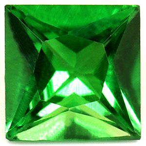 Square Green Garnet 0.57ct loose gemstone