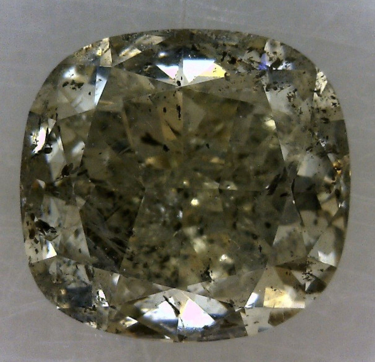 Cushion Fancy Light Gray Natural Diamond 0.7ct loose diamond