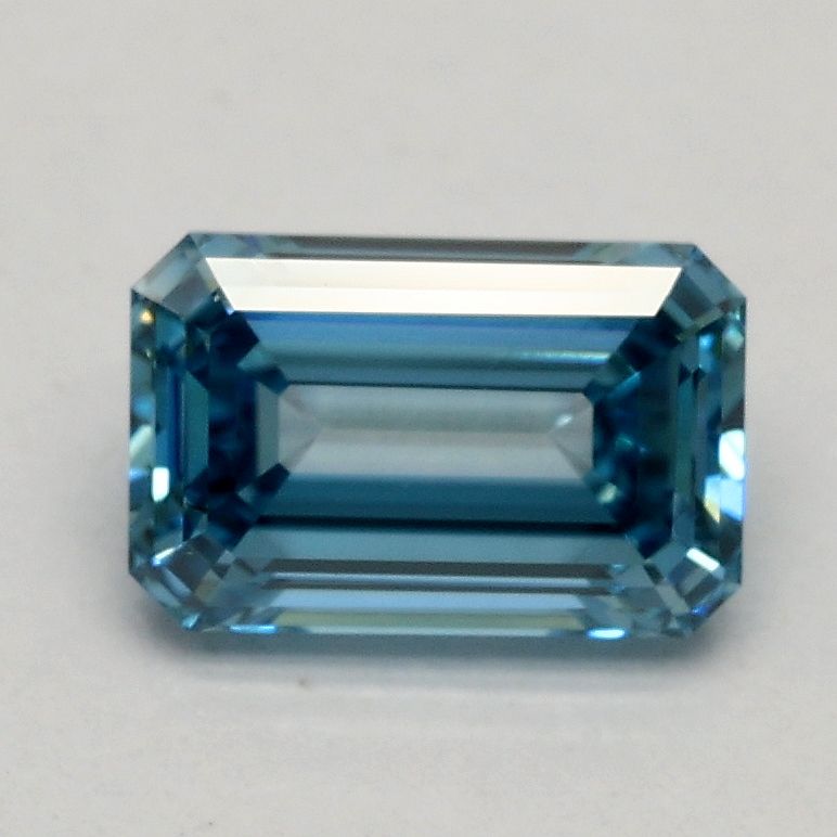 Emerald Fancy Vivid Blue Lab-grown Diamond 0.93ct VS2 loose diamond
