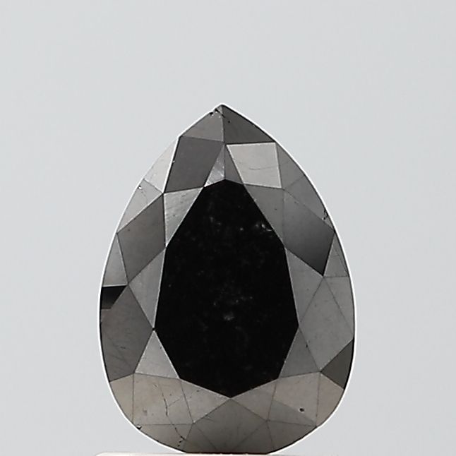 Pear Black Natural Diamond 1.27ct VS1 loose diamond