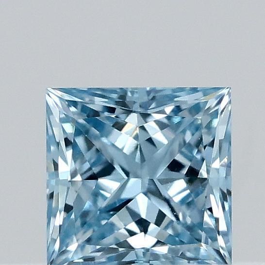 Princess Fancy Vivid Blue Lab-grown Diamond 0.3ct VVS1 loose diamond