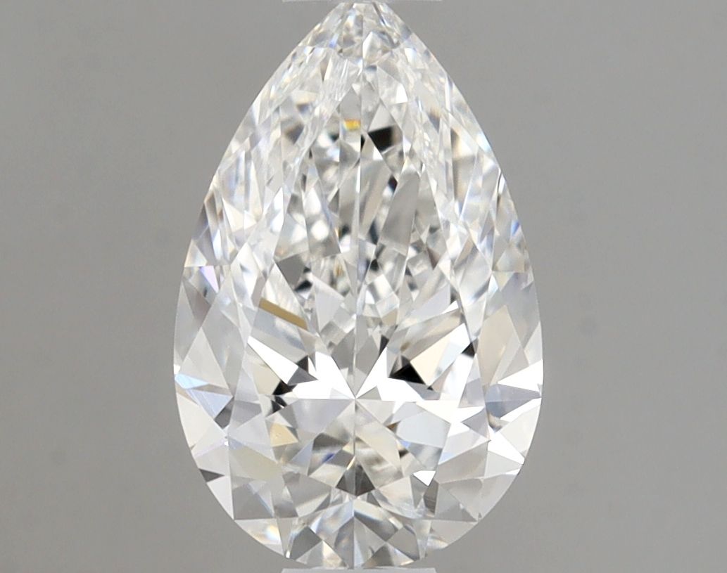Pear Natural Diamond 0.58ct F VVS2