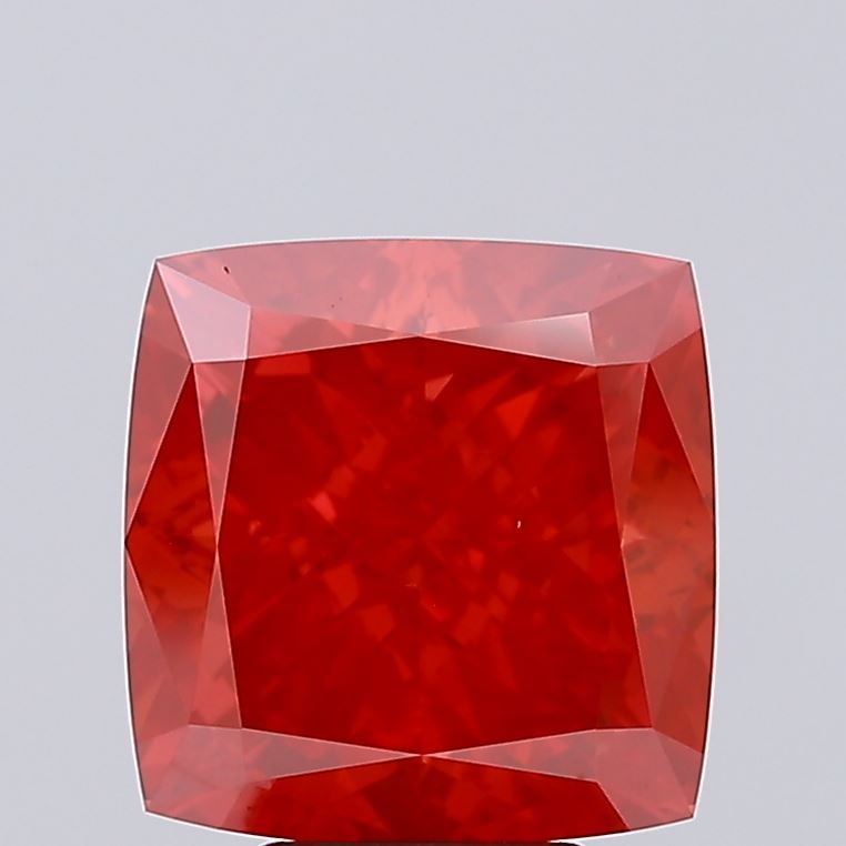 Cushion Fancy Vivid Red Lab-grown Diamond 7.51ct VS1 loose diamond