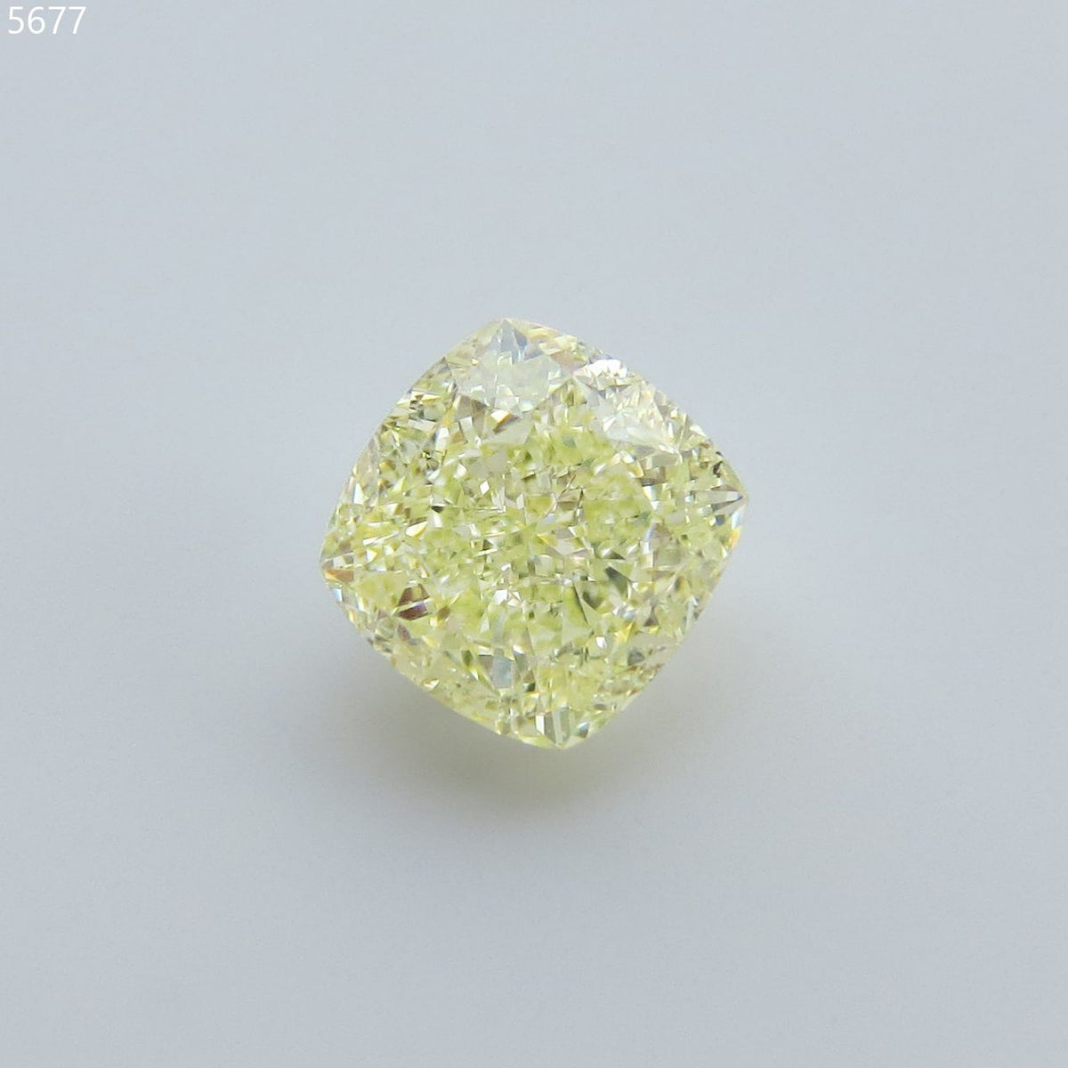 Cushion Fancy Light Greenish Yellow Natural Diamond 2.41ct VS1 loose diamond