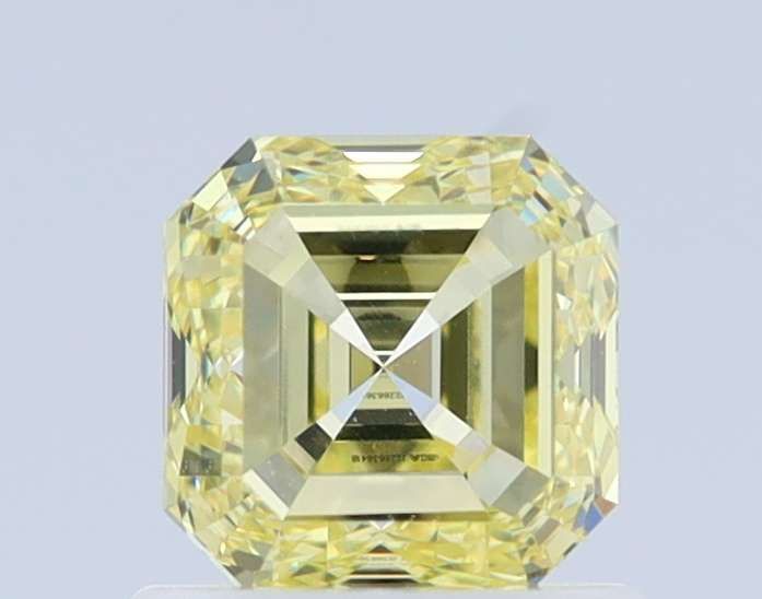 Square Emerald Fancy Yellow Natural Diamond 1.01ct VS2 loose diamond