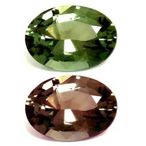 Oval Green Alexandrite 0.5ct loose gemstone