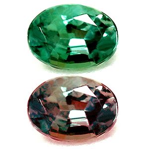 Oval Green Alexandrite 0.12ct loose gemstone