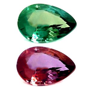 Pear Green Alexandrite 0.11ct loose gemstone