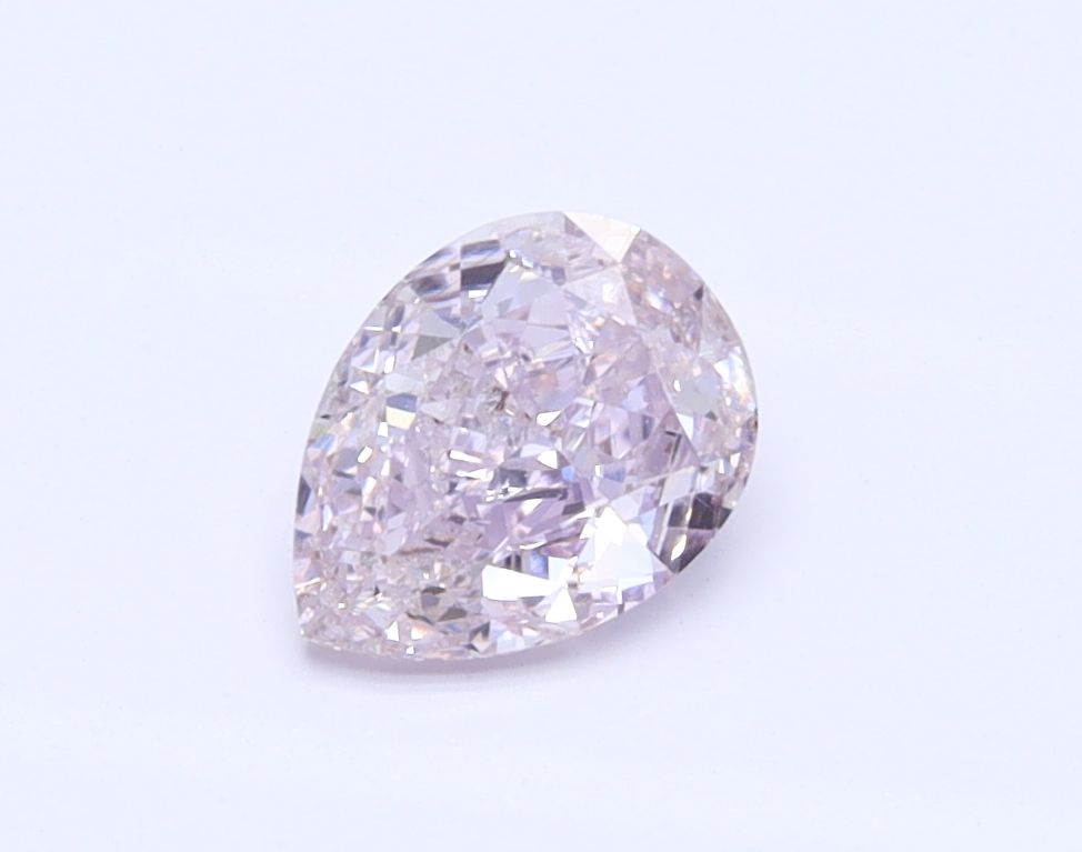 Pear Fancy Purplish Pink Natural Diamond 0.5ct SI2 loose diamond