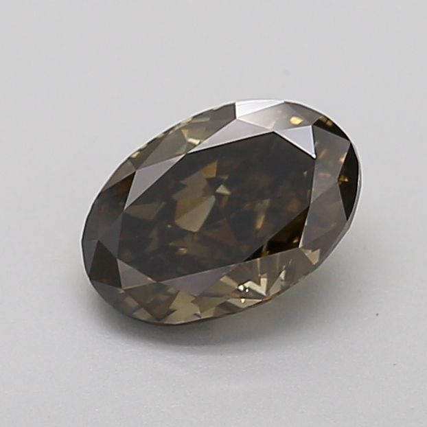 Oval Fancy Deep Black Lab-grown Diamond 1.11ct VS2 loose diamond