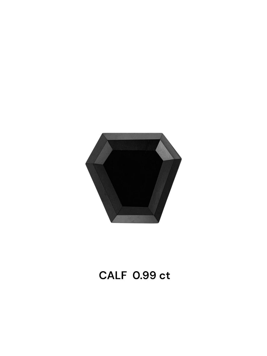 Calf Fancy Black Natural Diamond 0.99ct VVS2 loose diamond