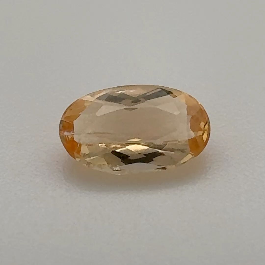 Oval Yellow Topaz 0.825ct loose gemstone
