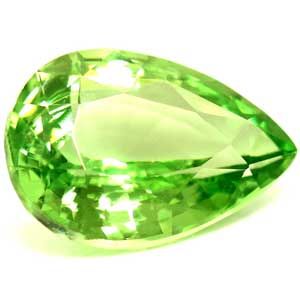 Pear Green Garnet 1.05ct loose gemstone