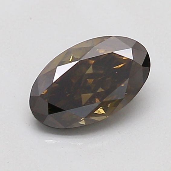 Oval Fancy Deep Black Lab-grown Diamond 0.49ct VS2 loose diamond