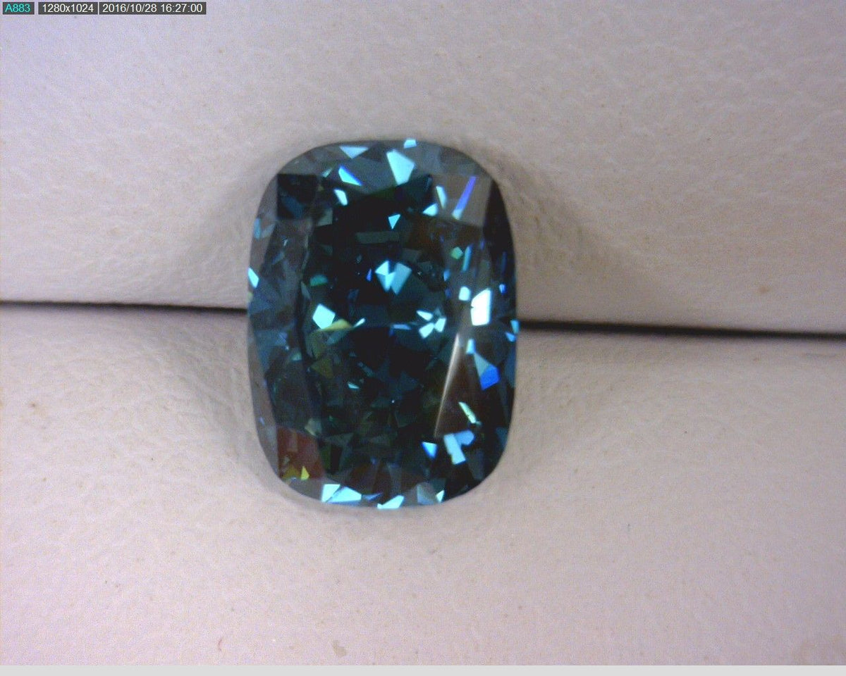 Cushion Blue Natural Diamond 1.37ct SI2 loose diamond