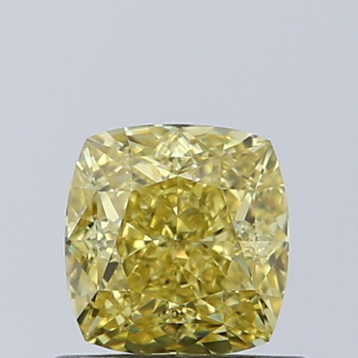 Cushion Fancy Intense Yellow Natural Diamond 0.76ct VVS2 loose diamond