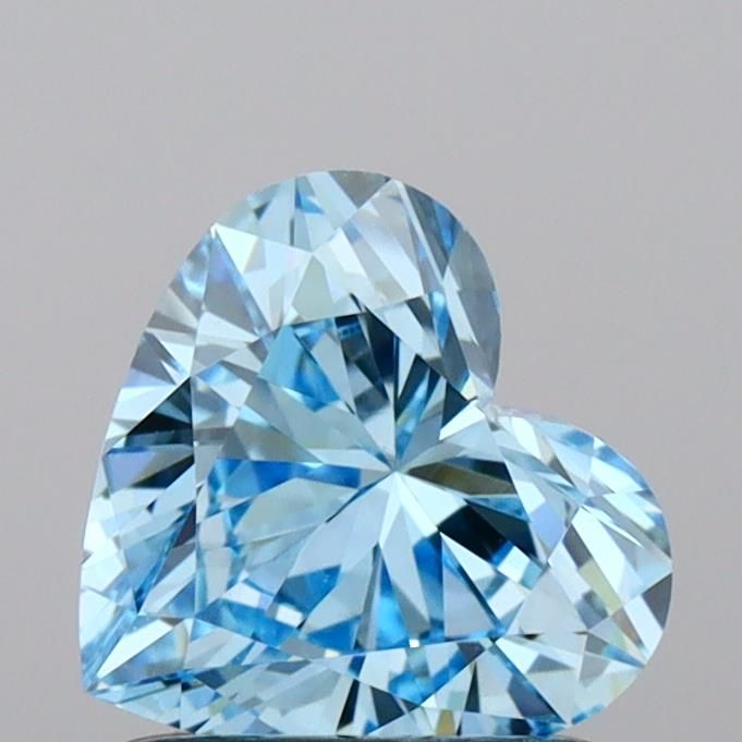 Heart Fancy Vivid Blue Lab-grown Diamond 0.96ct VVS2 loose diamond