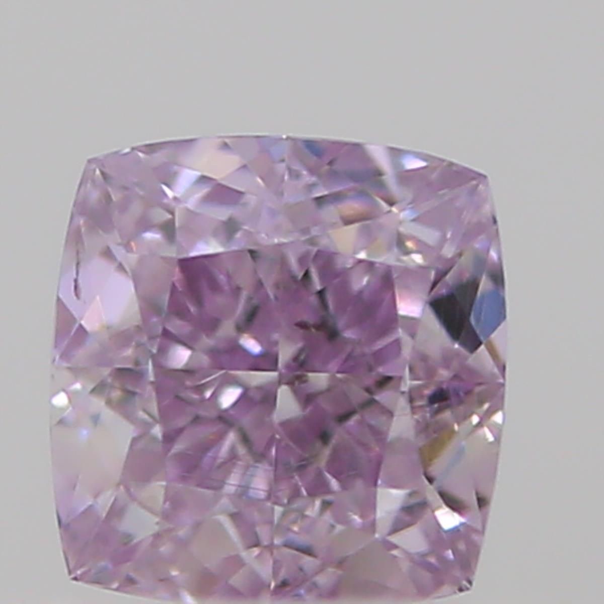 Cushion Fancy Pink Purple Natural Diamond 0.14ct loose diamond
