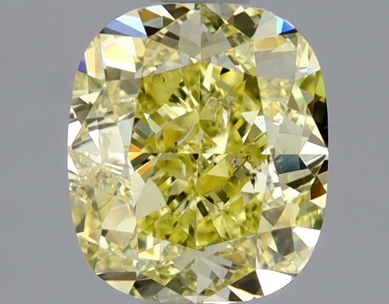 Cushion Fancy Yellow Natural Diamond 1.07ct I1 loose diamond