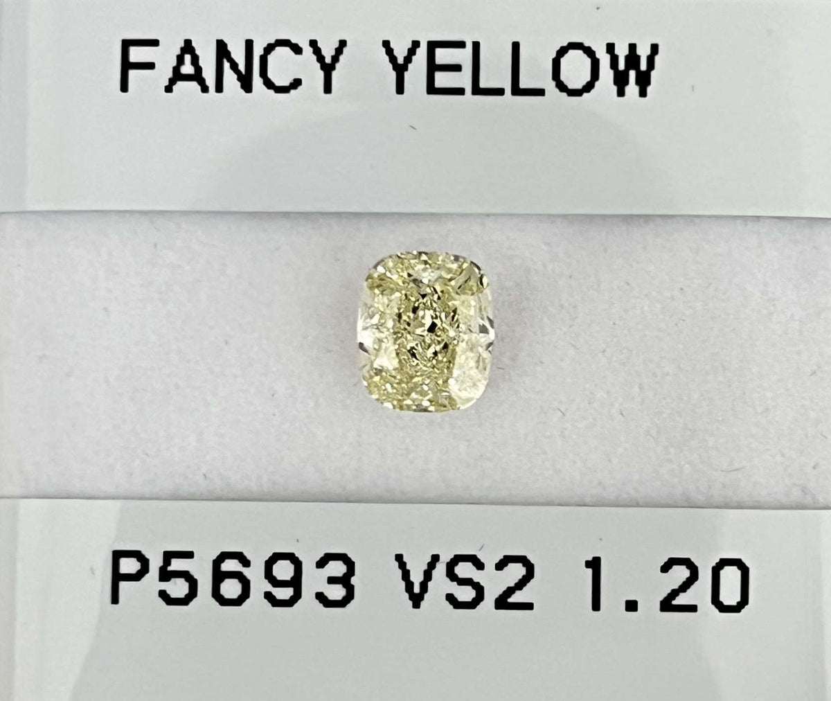 Cushion Fancy Yellow Natural Diamond 1.2ct VS2 loose diamond