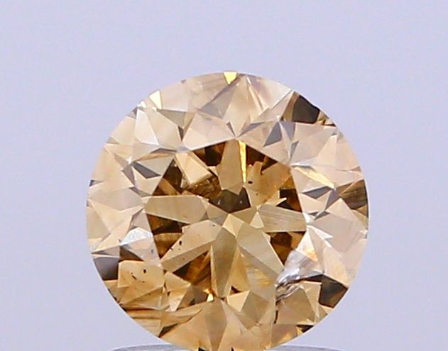 Round Light Brown Natural Diamond 1.01ct SI2 loose diamond