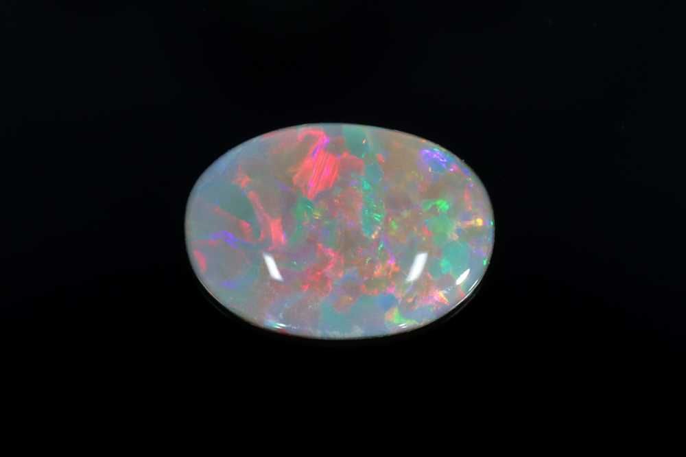Oval Multi_color Opal 1.33ct loose gemstone