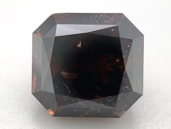 Square Radiant Brown Natural Diamond 2.3ct I1 loose diamond