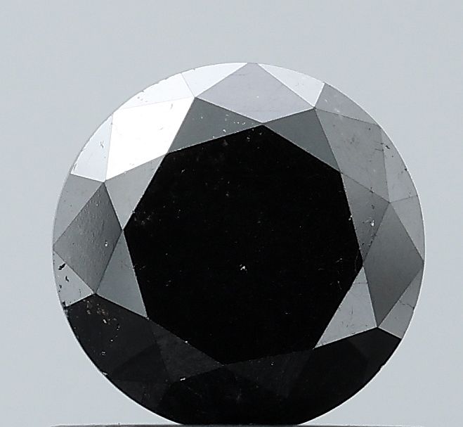 Round Black Natural Diamond 0.86ct VVS2 loose diamond