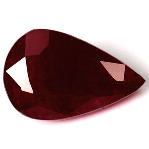 Pear Red Ruby 2.21ct loose gemstone