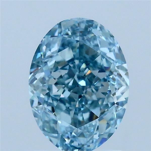 Oval Fancy Intense Blue Lab-grown Diamond 2.02ct VS1 loose diamond