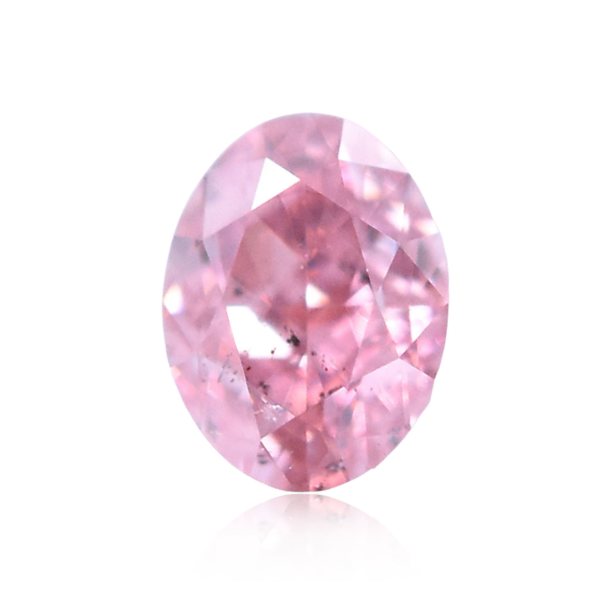 Oval Fancy Intense Pink Natural Diamond 0.15ct SI2 loose diamond