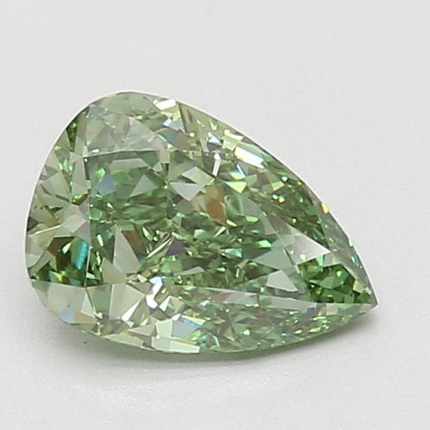 Pear Fancy Vivid Green Lab-grown Diamond 1.52ct VS1 loose diamond