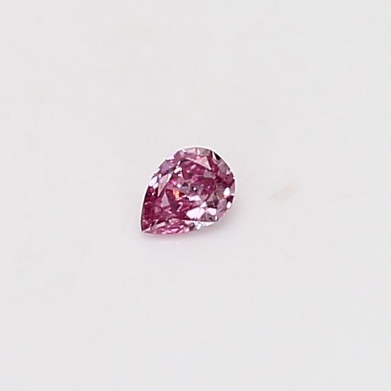 Pear Fancy Vivid Pink Natural Diamond 0.05ct VS2 loose diamond